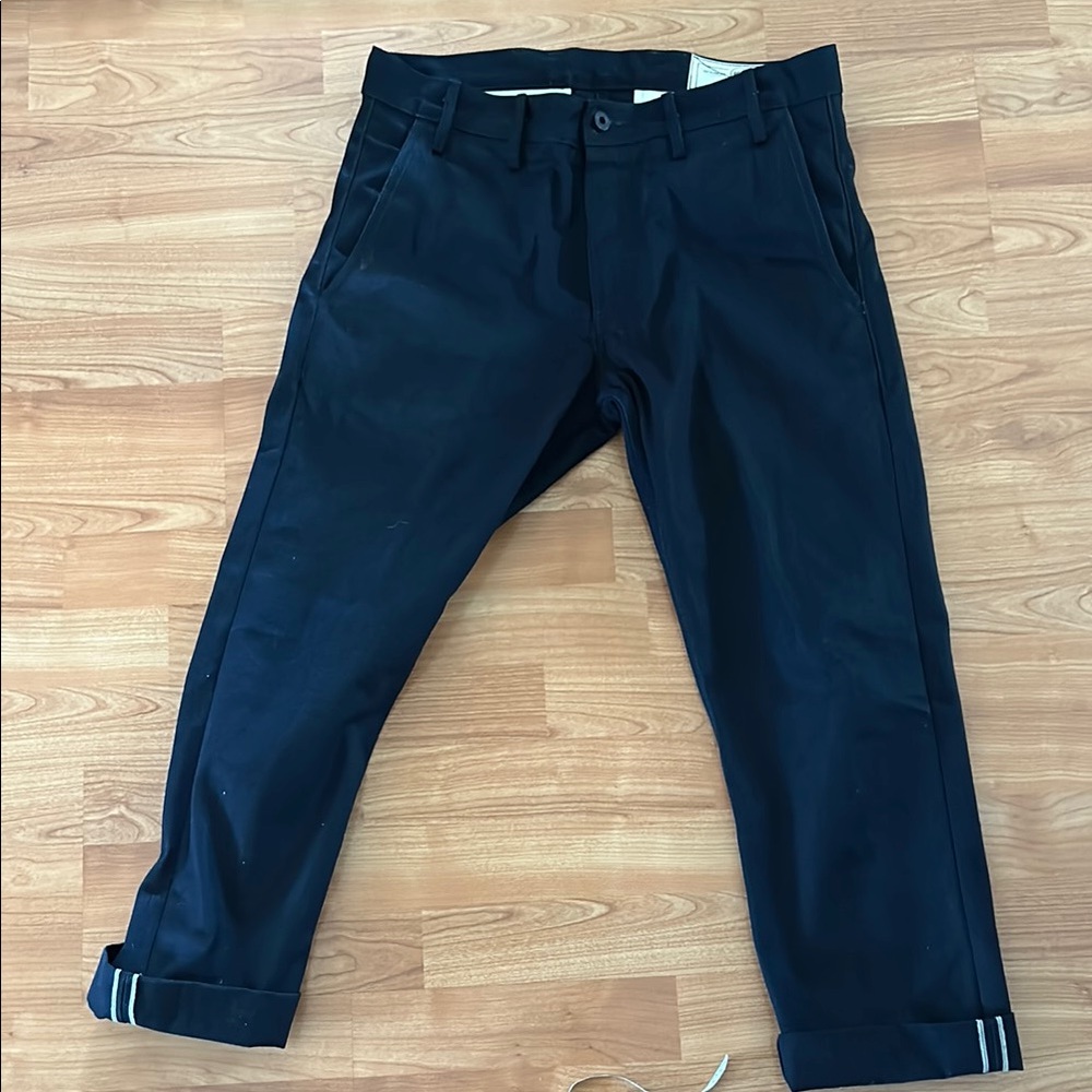 Rogue territory rgt indigo selvedge canvas office trouser 31